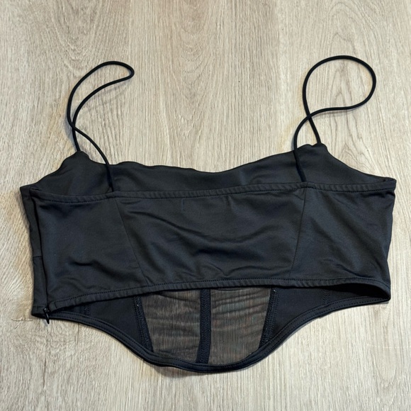Missy Empire Black Women's Corset Mesh Bra size 10 - Picture 3 of 6